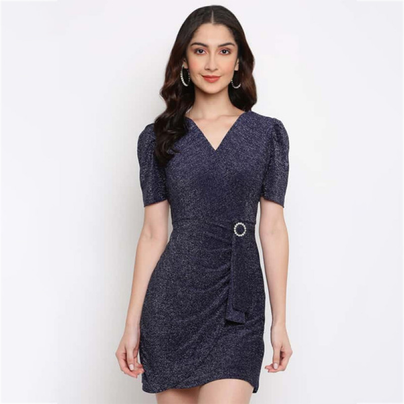 "Women Textured Bodycon Dress "