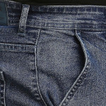 Men Blue Washed Slim Fit Denim Shorts